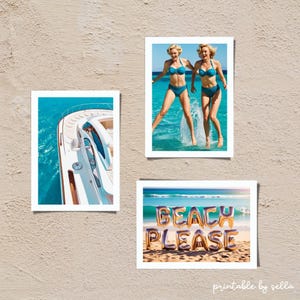 Gallery Wall Art Set, Beachy Art,Luxury Yacht Poster, Old Money Aesthetic, Luxurious Boat Print, Sailing in Summer Poster, House of Spoils