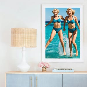 Ilustracja Ocean Jump Żaglówka Jacht Sztuka ścienna, Pobieranie cyfrowe, Sztuka ścienna Palm Beach, Wydruk Palm Beach, Plakat Palm Beach, Luksusowy styl życia