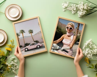 Retro Palm Springs konsttryck: Modern arkitektur från mitten av århundradet (digital nedladdning)
