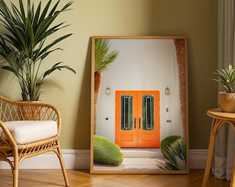 Palm Springs Architecture Print: Mid-Century Modern, Retro Art (Digital Download)