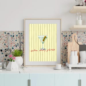 Dirty Martini Wall Art, Espresso Martini Candle, Espresso Martini Print, Espresso Martini Art Poster, Espresso Martini Gift,Dirty Martini