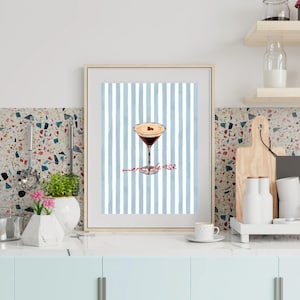 Espresso Martini Wall Art, Espresso Martini Candle, Espresso Martini Print, Espresso Martini Art Poster, Espresso Martini Gift,Dirty Martini