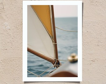 Luxury Yacht Poster, Lauren Print, Old Money Aesthetic, Luxurious Boat Print, Sailing in Summer Poster, Luxury Fashion Print, House of Spoil