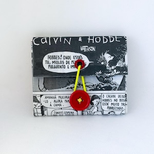 CALVIN & HOBBES Alles dabei! Portemonnaie - Tetrapack und Comicbuch - Recycled - Zero Waste - Upcycling - Handmade