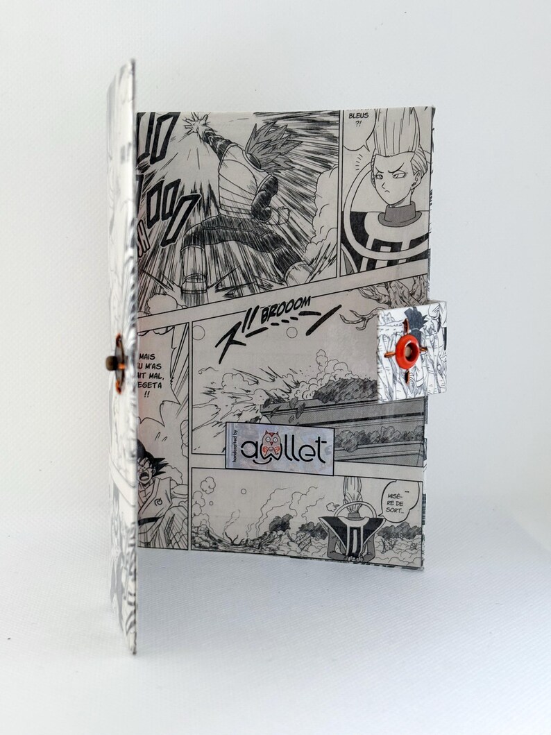 Funda para pasaporte de Dragon Ball Super: Regalo ecológico Tetra Pak de cómics reciclados imagen 6