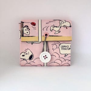 SNOOPY & ERDE Alle rein! Portemonnaie - Tetrapack und Comicbuch - Recycled - Zero Waste - Upcycling - Handmade