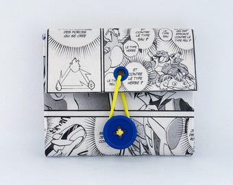 Pokémon Adventures manga wallet: Handmade Recycled Tetra Pak Card Holder