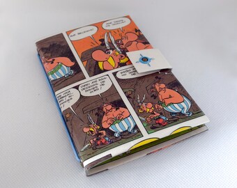 Asterix & Obelix Comic Passport Cover: Recycled Tetra Pak Handmade