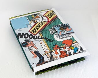 Boule & Bill Comic Passport Cover: Handmade Recycled Tetra Pak