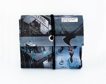 Batman Comic Wallet: Handmade Recycled Tetra Pak Card Holder
