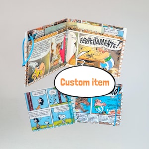 American Awllet - Personalisiere deinen Geldbeutel mit deinem Lieblings Comic! - tetrapak, Karten & Geld, recycelt, Zero Waste, Upcycling, handgemacht