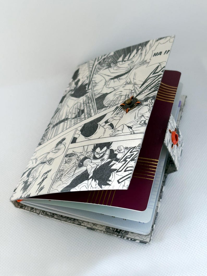 Funda para pasaporte de Dragon Ball Super: Regalo ecológico Tetra Pak de cómics reciclados imagen 8