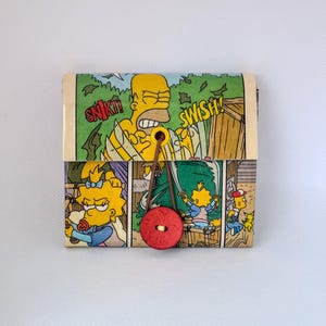 DIE SIMPSONS Alles rein! Portemonnaie - Tetrapack und Comicbuch - Recycled - Zero Waste - Upcycling - Handmade