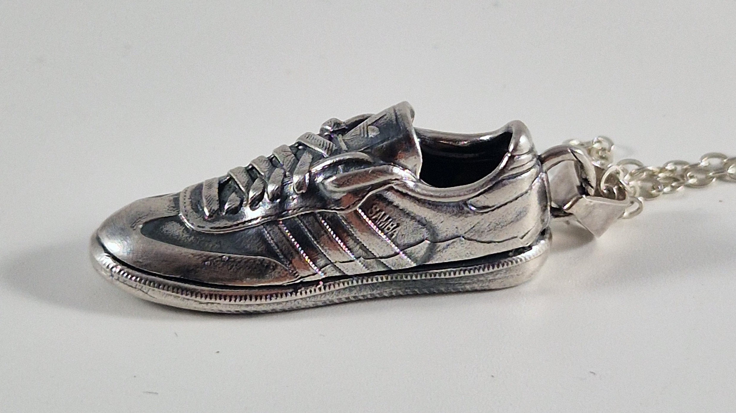 Solid Silver 925 Pendant Shoe With Aging Treatment - Etsy