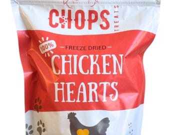 6 oz Freeze Dried Chicken Hearts