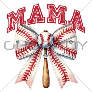 Anima con estilo: Lazo de mamá de béisbol PNG, Clipart de mamá de sóftbol - Diseños de camisetas personalizables