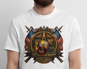 USMC 250th Anniversary PNG, 1775-2025 Marine Corps Birthday 2025