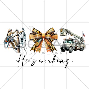 Linewife PNG, Er arbeitet Sublimationsdesign, Lineman Frau Clip Art, digitaler Download