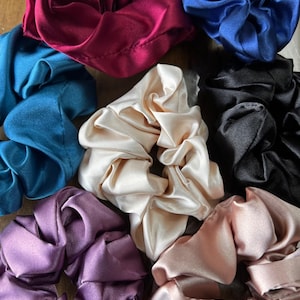 Silk Hair Scrunchies Gift Hair Scrunchies Bridesmaids Scrunchie Hair Scrunchie Silk Gift Scrunchies Silk Scrunchie Silk Scrunchies Gift