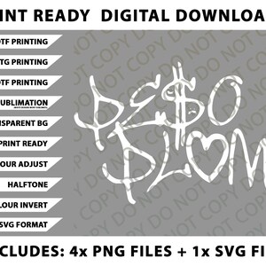 Peso Pluma (7) png-bundel, SVG-bestanden, digitale downloads