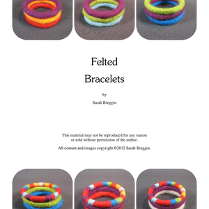 How to make wet felted bangle bracelets eBook tutorial pdf image 4