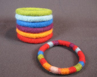 How to make wet felted bangle bracelets eBook tutorial pdf