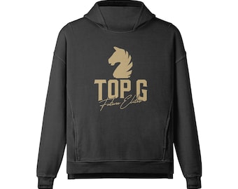 Sudadera con capucha Negro-Oro