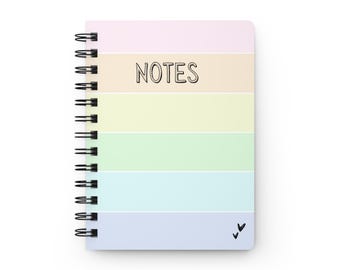 Cuaderno arcoíris pastel