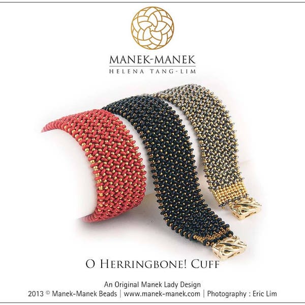 eTUTORIAL O Herringbone! Cuff