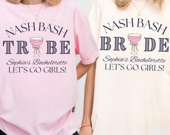 Aangepaste vrijgezellenshirts, vrijgezellenfeest shirt bruid stam, Nash Bash vrijgezellenshirts, vrijgezellenfeest T-shirts – wijnshirts