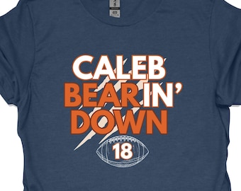 Williams Chicago QB-tröja, Chicago fotbollströja, Caleb W QB-tröja, Bear Down-tröja, Chicago sportfan-tröja, Bears-fangåva