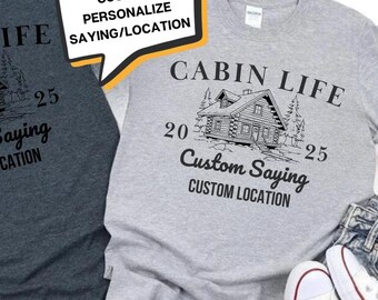 Benutzerdefinierte Cabin Crew Shirts, Cabin Life Shirts, personalisierte Urlaubs-T-Shirts, Familientreffen-Shirts, benutzerdefinierte Reise-Shirts, See-Reise-Shirts