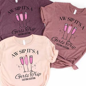 Custom Girls Trip Shirt, Girls Weekend Shirts, Personalized Girls Weekend Shirts, Best Friends Shirts, Girls Vacation Shirts, Besties Shirts