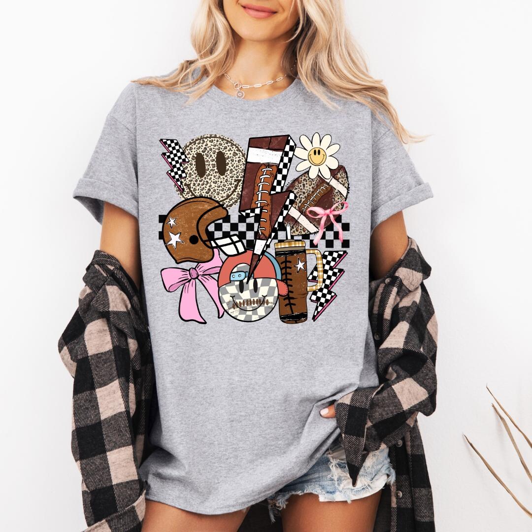 ヴィンテージフットボールゲームデーシャツ、レトロゲームデーTシャツ