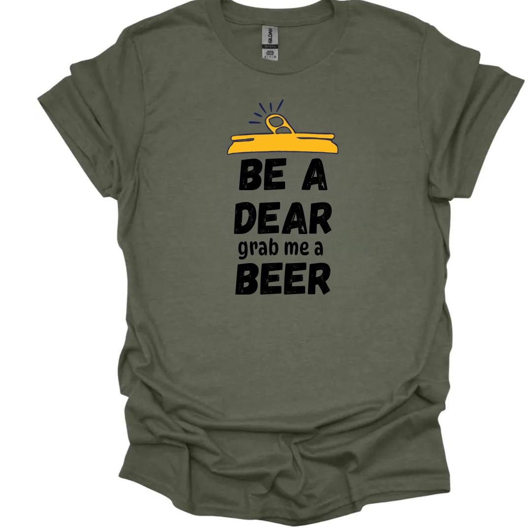 T-shirt Humour Bière "Beer Me" Rouge - Neuf Sans étiquettes, Tailles S à 3XL