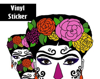Calcomanía de vinilo impermeable de Calavera de 3"