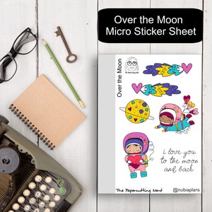 Over the Moon Sticker Sheet (Micro Notes)