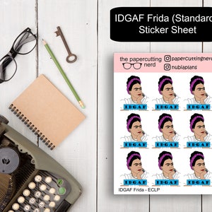LS-005 | IDGAF Frida (standard) Sticker Sheet