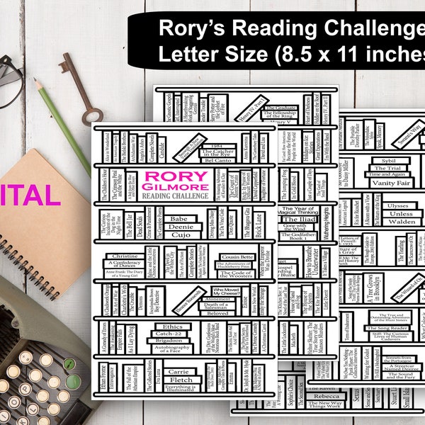 Rory's Reading Challenge - Taille 8,5 x 11 (Numérique)