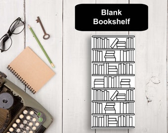 Blank Bookshelf