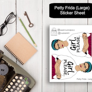 LS-003| Petty Frida (Large) Sticker Sheet