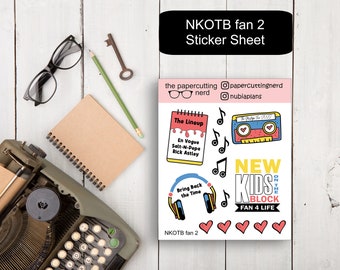 NKOTB 2022 Tour Sticker Sheet | New Kids on the Block | Remix Tour 2022 | BoyBand