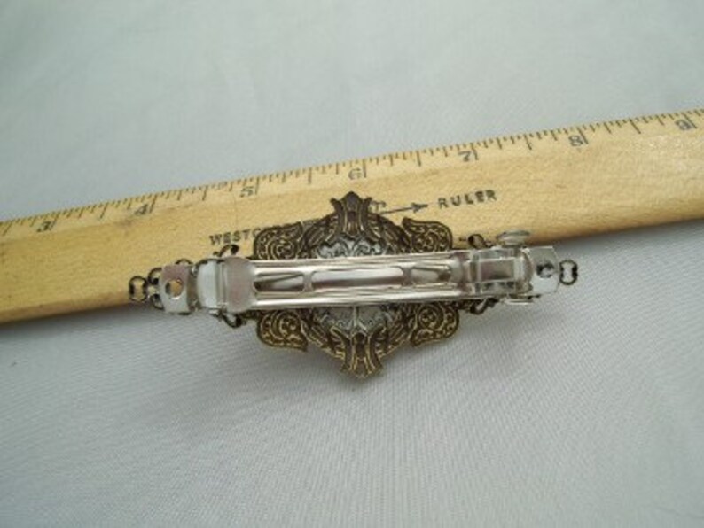 Hair Barrette Vintage Victorian Style Handcrafted Filigree Etsy
