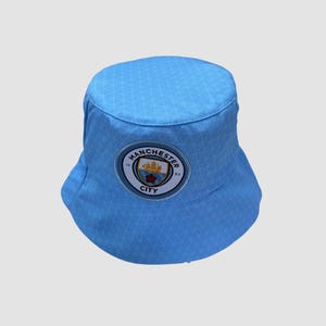 Manchester City Bucket Hat, Manchester City Gift ,Bucket Hat, Football Bucket Hat, Manchester City Hat, Unisex Football Hat, Handmade Hat