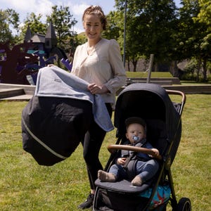 Fleece-gefütterte Baby-Überwurf Überwurf - warmer, wasserdichter und mit Fleece gefütterter Baby-Überwurf | Cab-on Wetterschutz für Kinderwagen