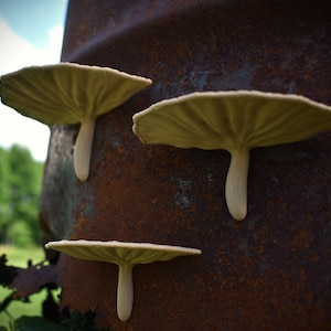 Mushroom Magnets | Flat Cap Mushrooms | 3D Fridge Magnets | Cottage Core | Many Colors | Fungi