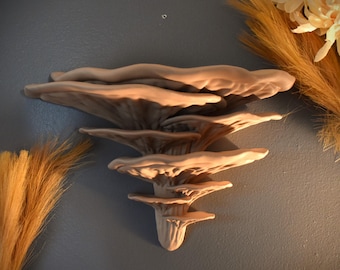 Giant Cluster Mushroom Wall Hanging | Oyster Mushroom Shelf | 3D Mushrooms | Cottage Core | Many Colors | Fungi
