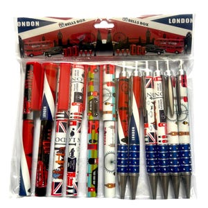 Souvenir 12 stylos Londres | Cadeaux et monuments britanniques