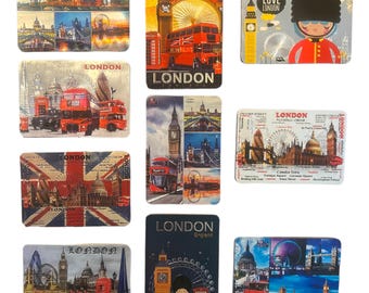 10 piezas souvenir Londres - imanes de nevera temáticos