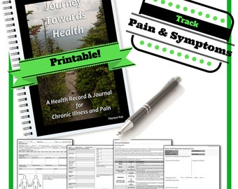 Printable PDF Health Record & Journal for Chronic or Complex Illness and Pain